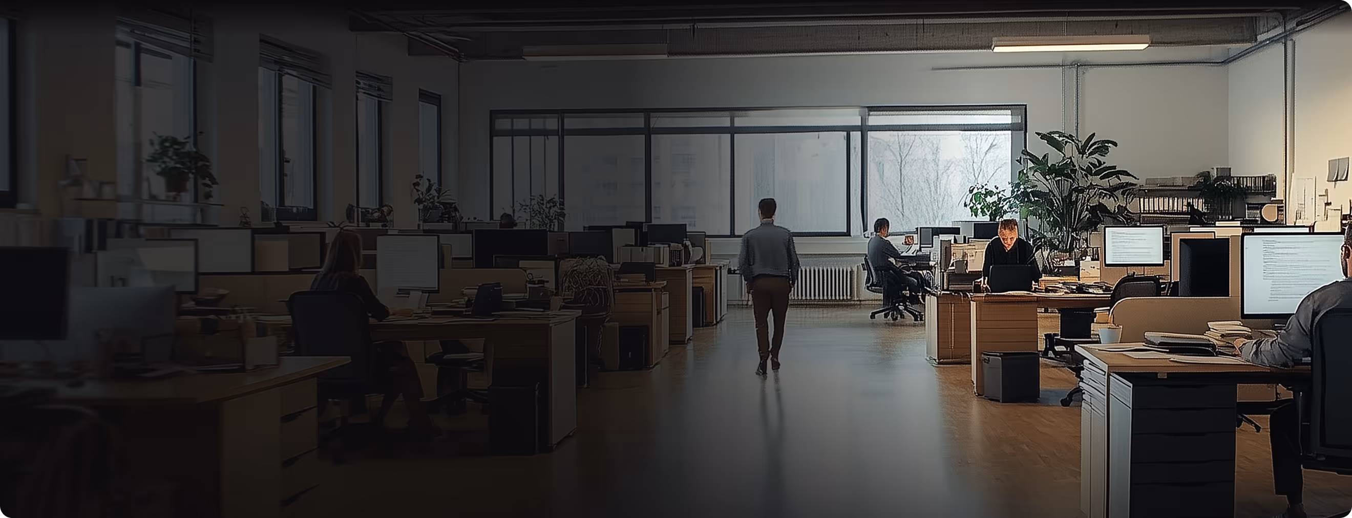 Modern office workspace